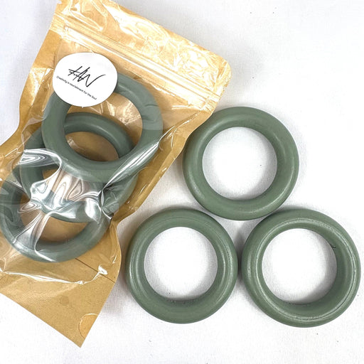Wooden Rings 73mm 3pcs - Sage - Harry & Wilma
