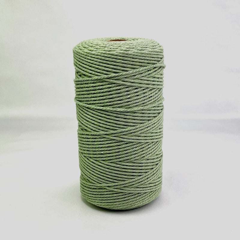 1.5mm cord Soft Green 500gm roll - Harry & Wilma
