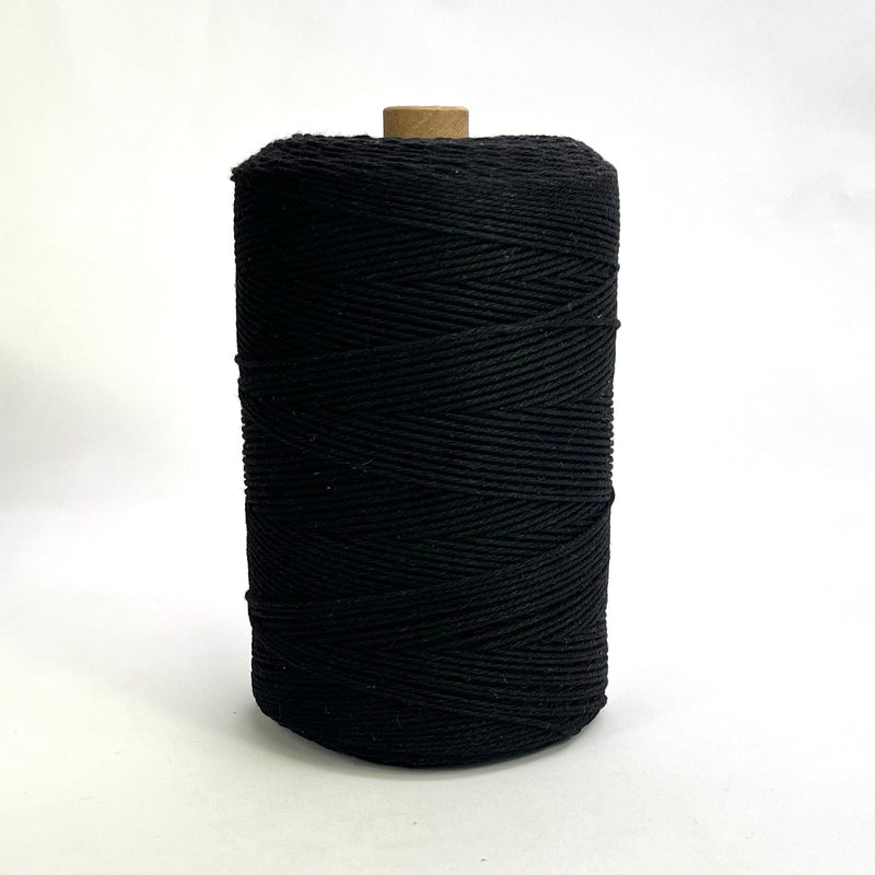 1mm Macrame Cord 500gram - Black - Harry & Wilma
