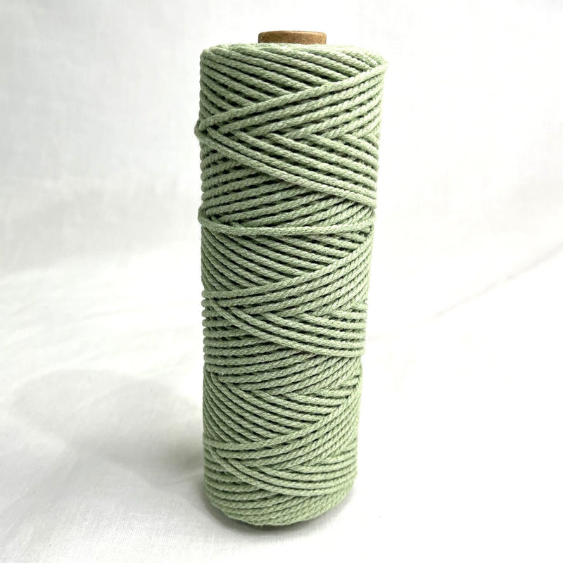 2mm 200mtr Macrame Cord - Soft Green - Harry & Wilma