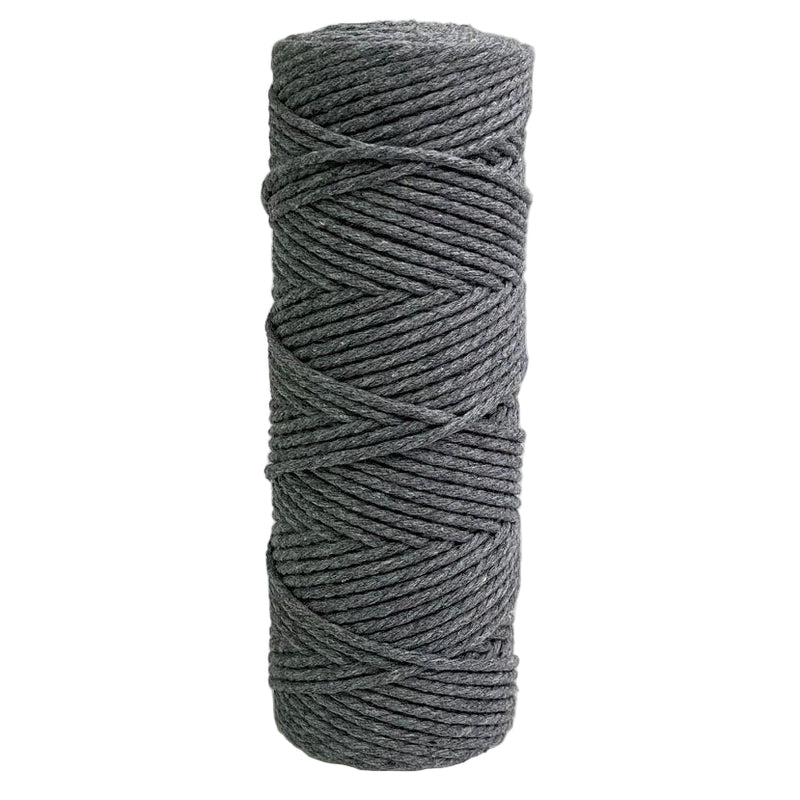 2mm Macrame Cord 100mtr roll - Grey - Harry & Wilma