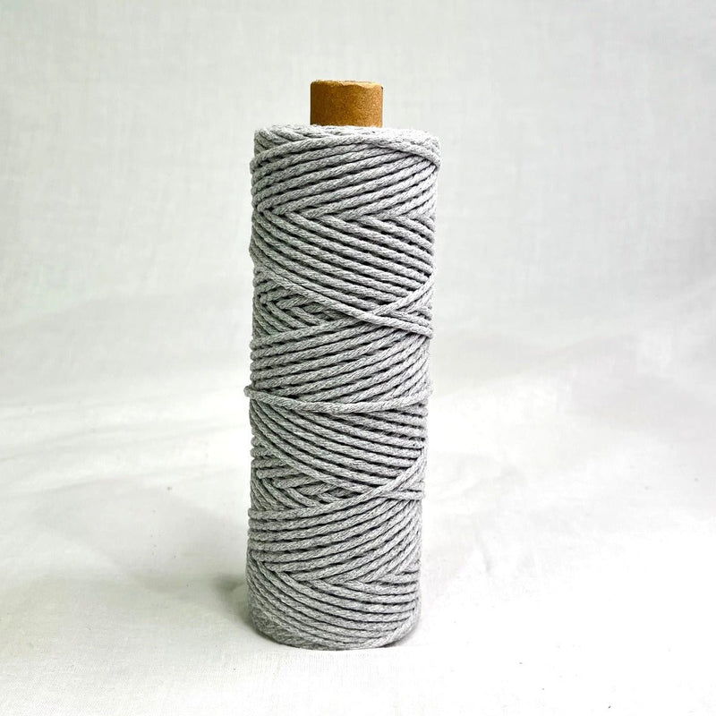 2mm Macrame Cord 100mtr roll - Light Grey - Harry & Wilma