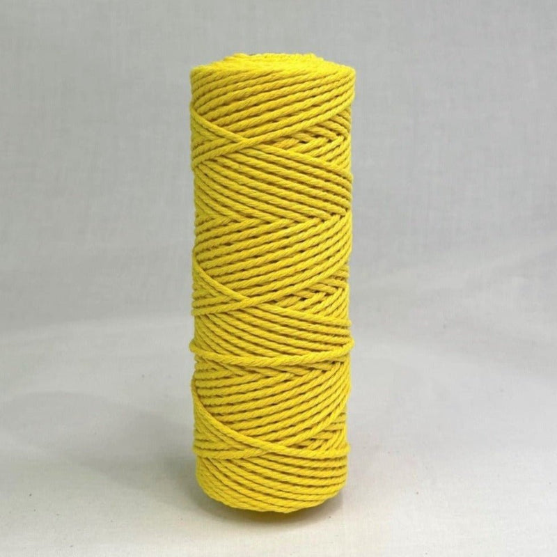 2mm Macrame Cord 200mtr roll - Yellow - Harry & Wilma