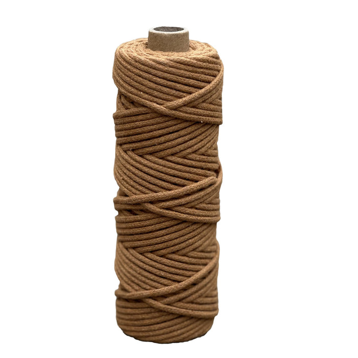 3mm Braided Macrame Cord 50mtr - Earth Brown - Harry & Wilma