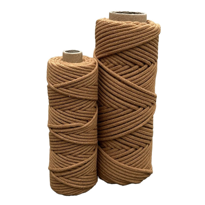 3mm Braided Macrame Cord 50mtr - Earth Brown - Harry & Wilma