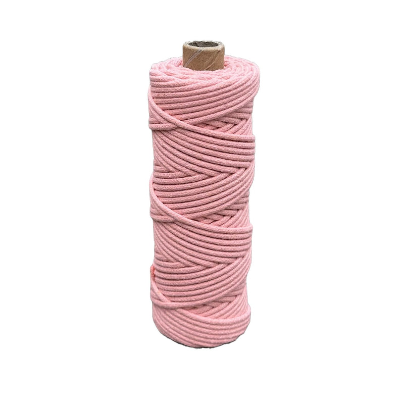 3mm Braided Macrame Cord 50mtr - Peach - Harry & Wilma