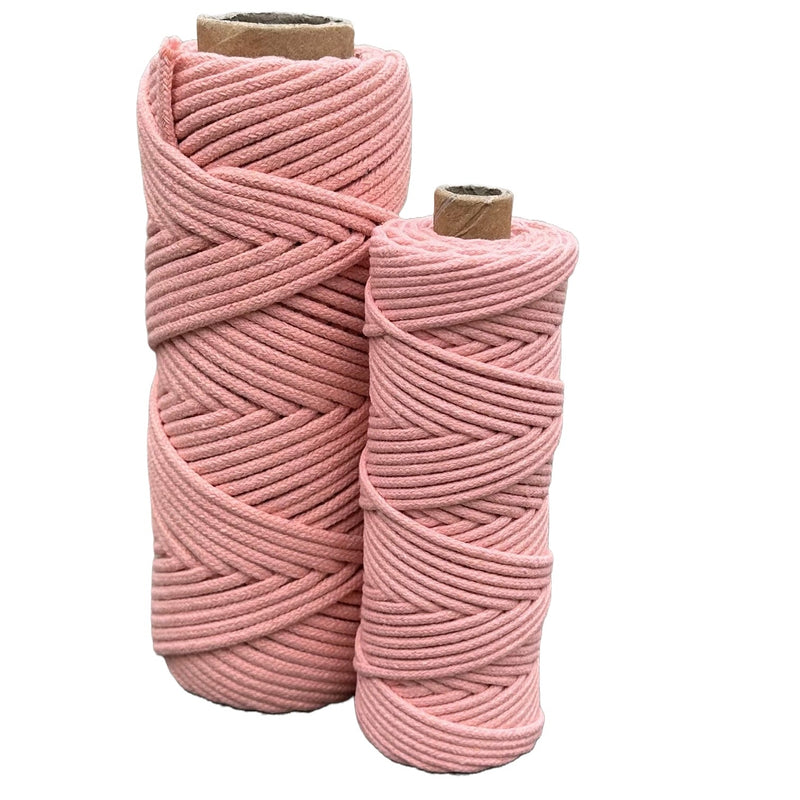3mm Braided Macrame Cord 50mtr - Peach - Harry & Wilma