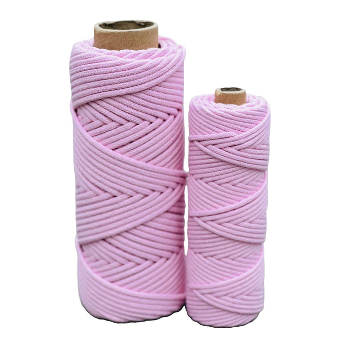 3mm Braided Macrame Cord 50mtr - Soft Pink - Harry & Wilma
