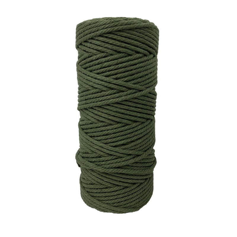 3mm Macrame Cord 100mtr roll - Moss Green - Harry & Wilma