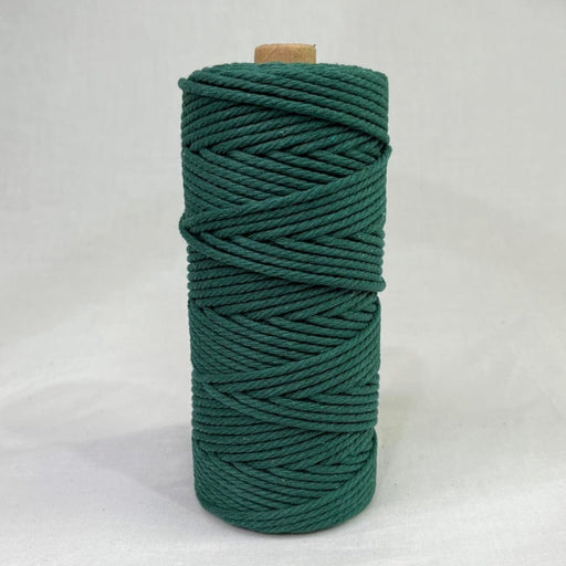 3mm Macrame Cotton Cord 100mtr roll - Forest Green - Harry & Wilma