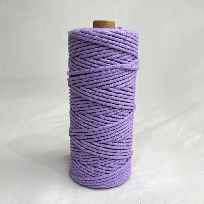 3mm Macrame Cotton Cord 100mtr roll - Lavender - Harry & Wilma