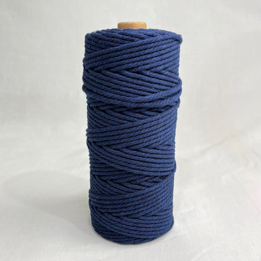 3mm Macrame Cotton Cord 100mtr roll - Navy - Harry & Wilma