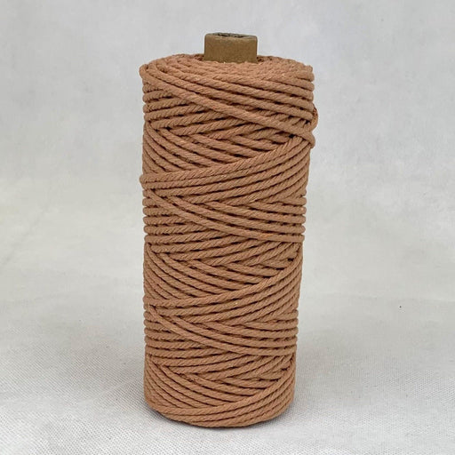 3mm Macrame Cotton Rope Brown 100mtr roll