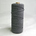 3mm Macrame Cotton Rope Grey 100mtr roll