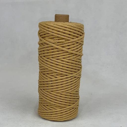 3mm Macrame Cotton Rope Light Brown 100mtr roll