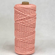 3mm Macrame Cotton Cord Peach 100mtr roll - Harry & Wilma