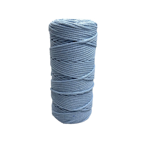 3mm Macrame Cotton Rope Baby Blue 100mtr roll