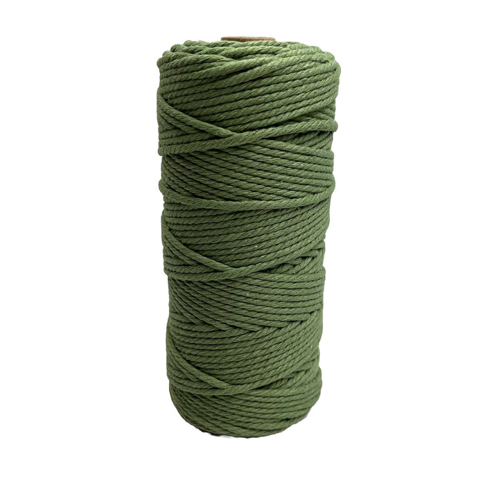 3mm Macrame Cotton Rope Eucalyptus 100mtr roll - Harry & Wilma