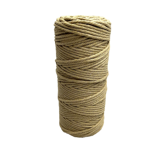 3mm Macrame Cotton Rope Wheat 100mtr roll