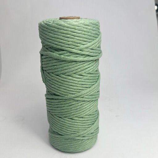 3mm Macrame Soft Green SINGLE Strand 100mtr Roll - Harry & Wilma