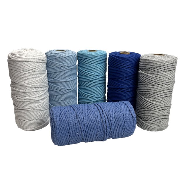 3mm Ocean Macrame Bundle 6 rolls - Harry & Wilma