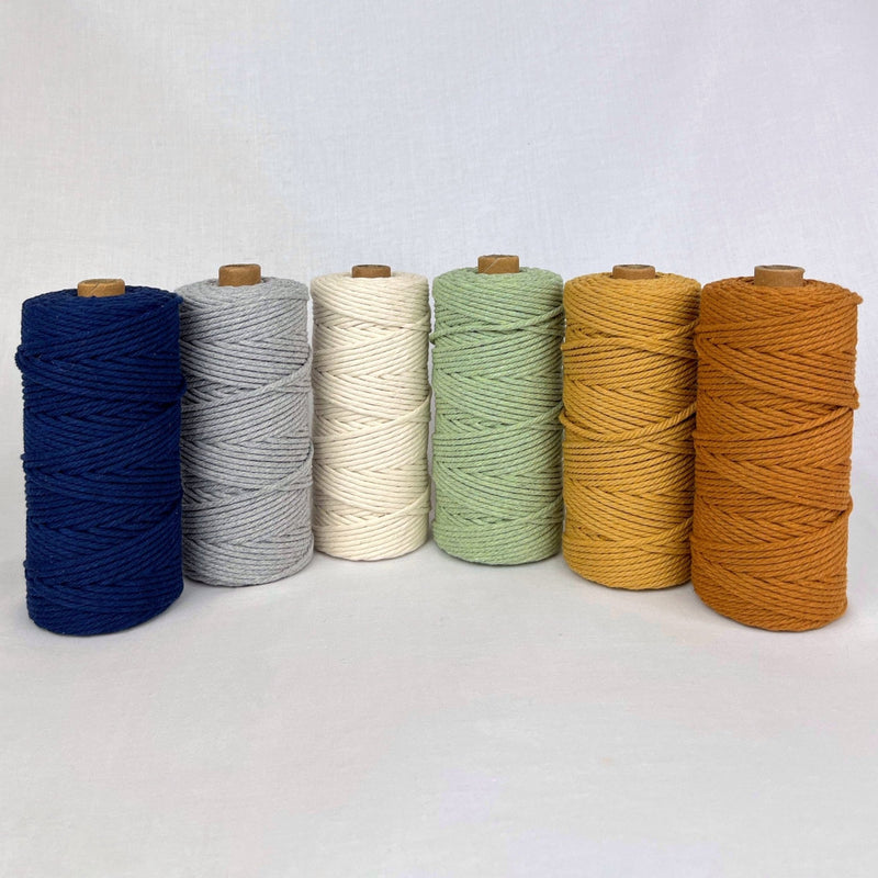 3mm Retro Macrame Bundle 6 rolls x 100mtrs - Harry & Wilma