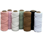 4mm Braided Macrame Cord 50mtr - Earth Brown - Harry & Wilma