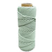 4mm Braided Macrame Cord 50mtr - Soft Green