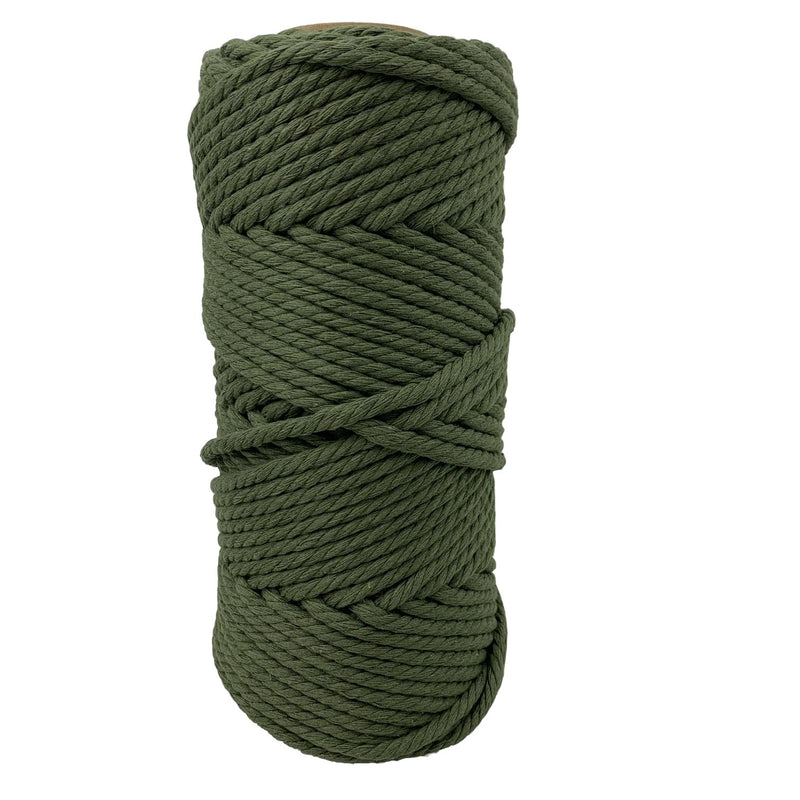 4mm Macrame Cord 50mtr roll - Moss Green - Harry & Wilma