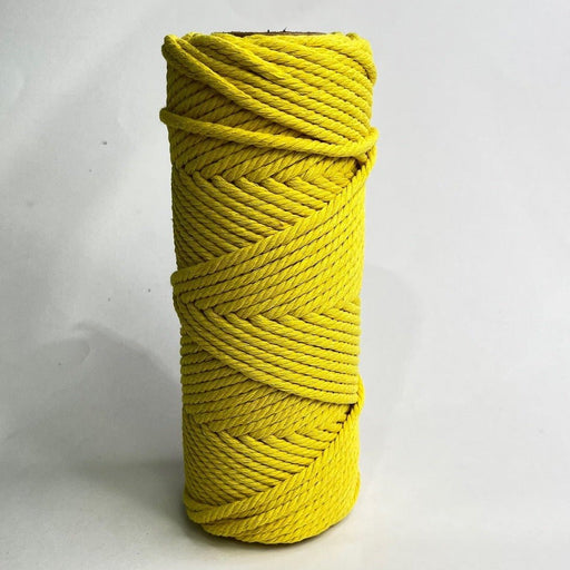 4mm Macrame Cord 50mtr roll - Yellow - Harry & Wilma