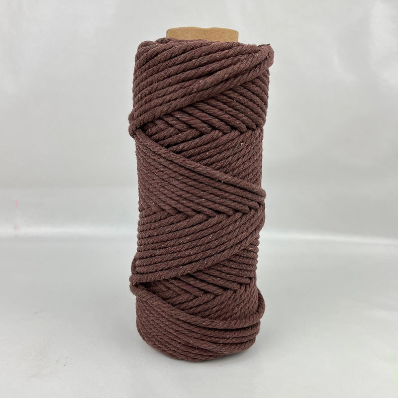 5mm Macrame Cord 50mtr Roll - Chocolate - Harry & Wilma