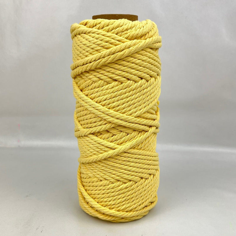 5mm Macrame Cord 50mtr Roll - Soft Yellow - Harry & Wilma