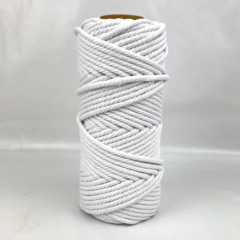 5mm Macrame Cord 50mtr Roll - White - Harry & Wilma