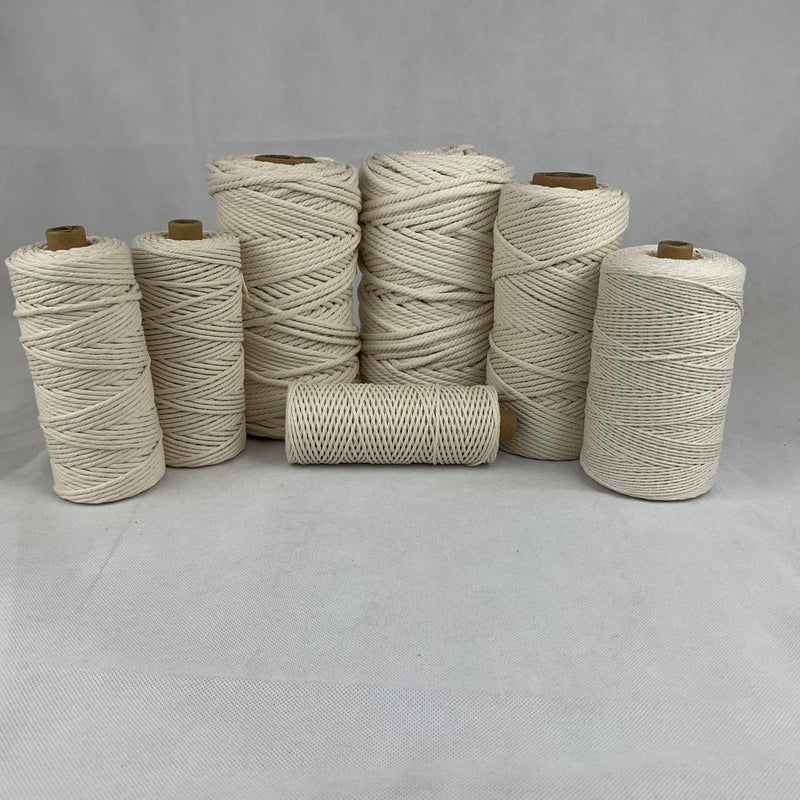 6mm Macrame Cotton Cord 50mtr Roll - Harry & Wilma