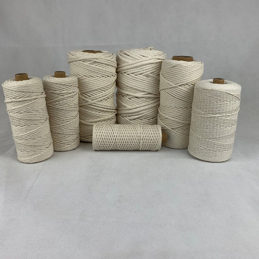 6mm Macrame Natural Cotton Cord 50mtr Roll