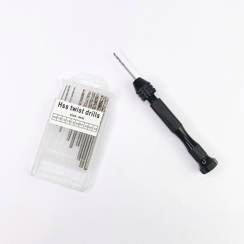 Quality Hand Twist Drill with 10 Drill Pieces