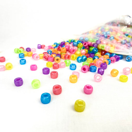 Pearlescent Pony Beads 250g