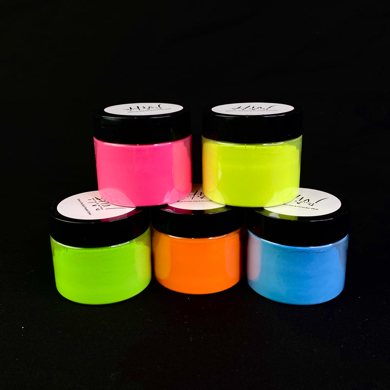 Glow In The Dark Powder 40g - Lemon to Green