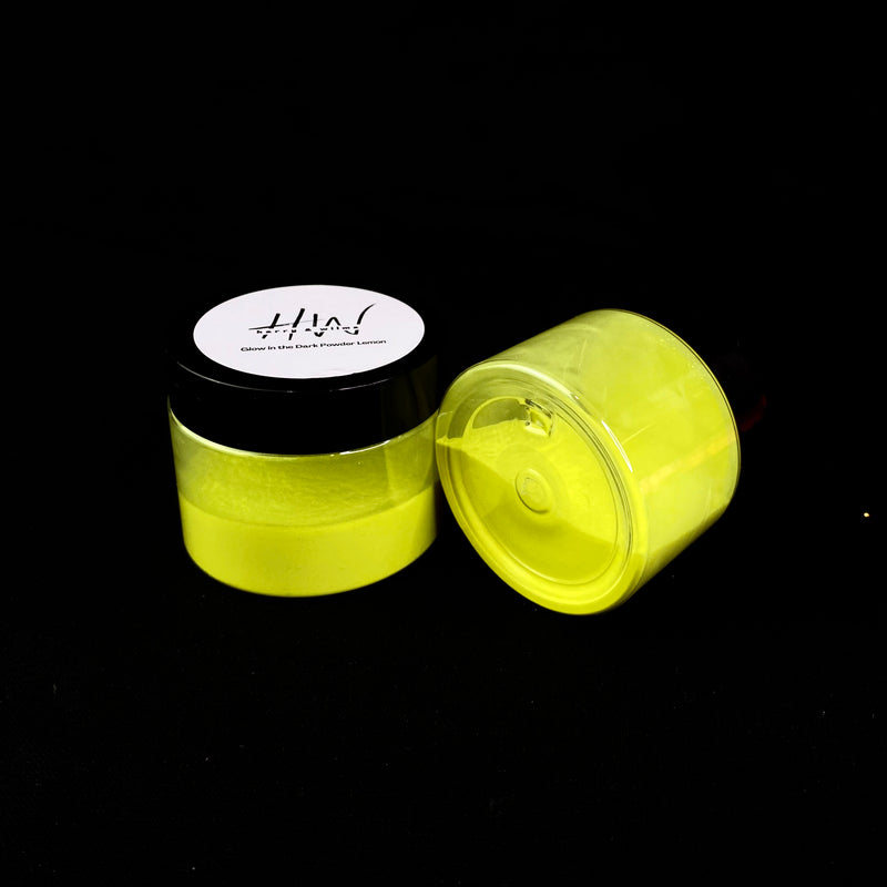 Glow In The Dark Powder 40g - Lemon to Green