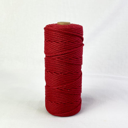 3mm Macrame Rope 100mtr roll - Wine Red