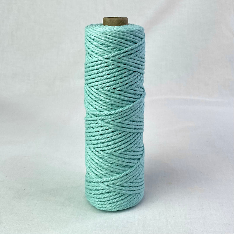2mm Macrame Rope 200mtr roll Aqua