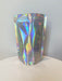 Rainbow Holographic Foil Pouch Bag - Transparent Face (100pcs) (10*15cm)