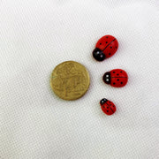 Adhesive Wooden Lady Birds Mix 125pc - Harry & Wilma