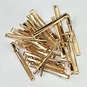 Alligator Hairclips Gold - 20pcs - Harry & Wilma