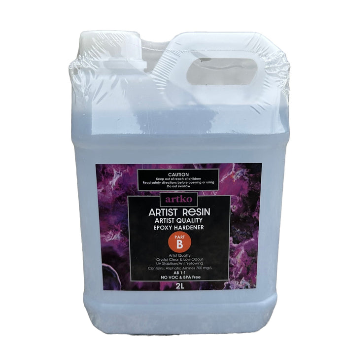 Artist 2 litre Part B Only Epoxy Resin - Artist Quality 1:1 Ratio - Harry & Wilma