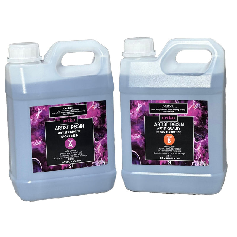 Artist 4 litre Epoxy Resin - Artist Quality 1:1 Ratio - Harry & Wilma