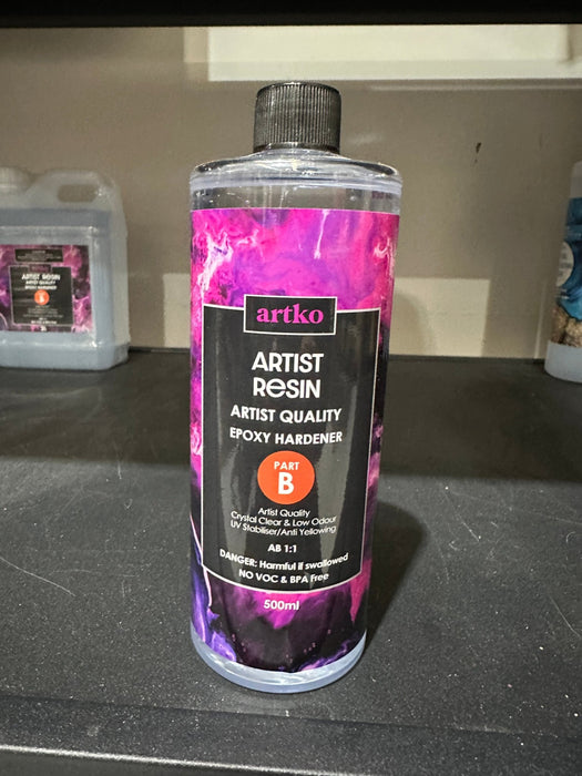 Artist Litre Epoxy Resin 500ML 1:1 PART B ONLY - Harry & Wilma