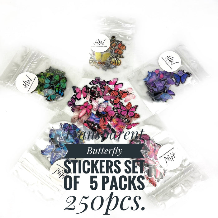 Butterfly Stickers Set of 5 - Harry & Wilma