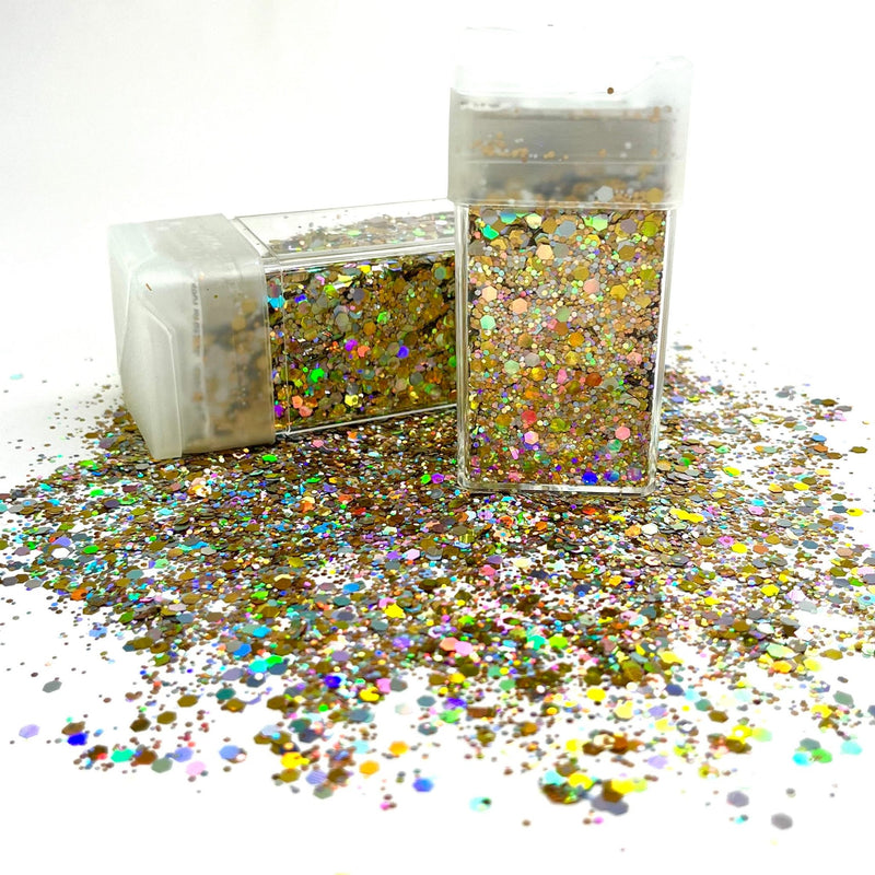 Chunky Glitter 42g Golden Silver - Harry & Wilma