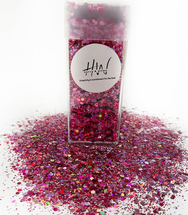 Chunky Glitter Large 125g Super Sparkle - Passion Pink - Harry & Wilma